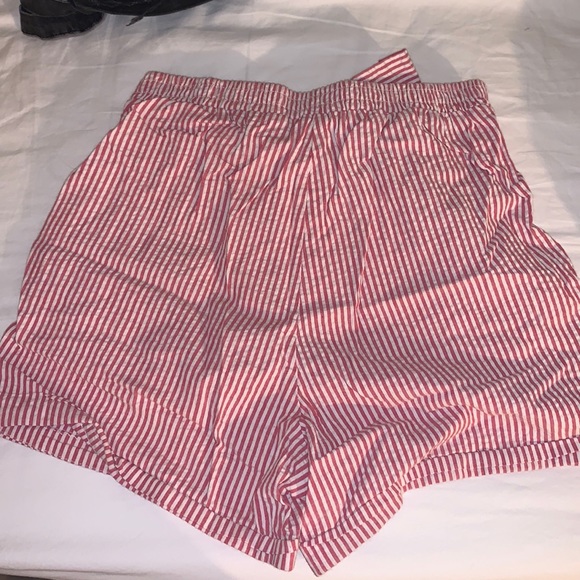 A’Gaci Red and White Striped Shorts - Picture 2 of 2